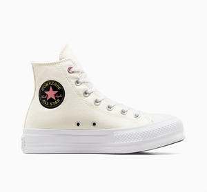 Converse Chuck Taylor All Star Lift Plateforme Alchemy Embroidery Noir Rose  | ULG-2064063