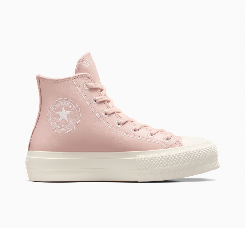 Converse Chuck Taylor All Star Lift Plateforme Bold Stitch Rose Rose  | GME-0129600