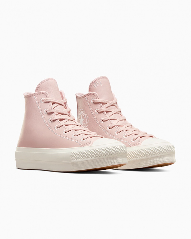 Converse Chuck Taylor All Star Lift Plateforme Bold Stitch Rose Rose  | GME-0129600