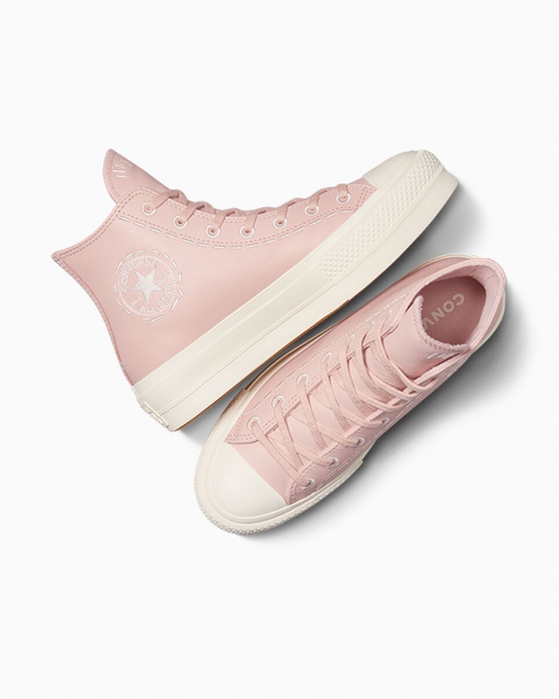 Converse Chuck Taylor All Star Lift Plateforme Bold Stitch Rose Rose  | GME-0129600