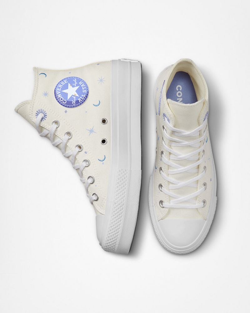 Converse Chuck Taylor All Star Lift Plateforme Celestial Violette  | FLE-8217180