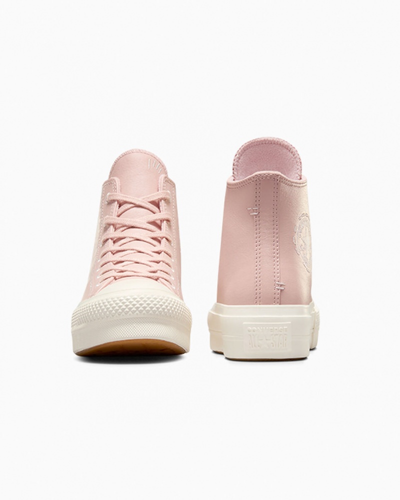 Converse Chuck Taylor All Star Lift Plateforme Bold Stitch Rose Rose  | GME-0129600