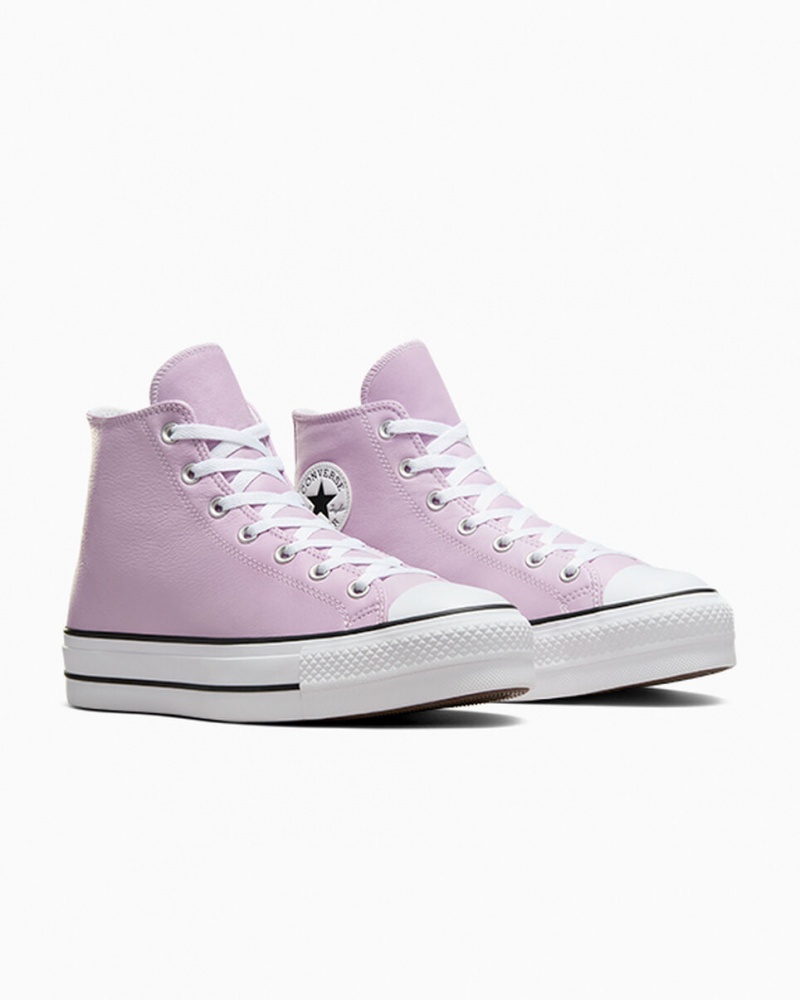 Converse Chuck Taylor All Star Lift Plateforme Excess Materials Blanche Noir  | XEP-6268184