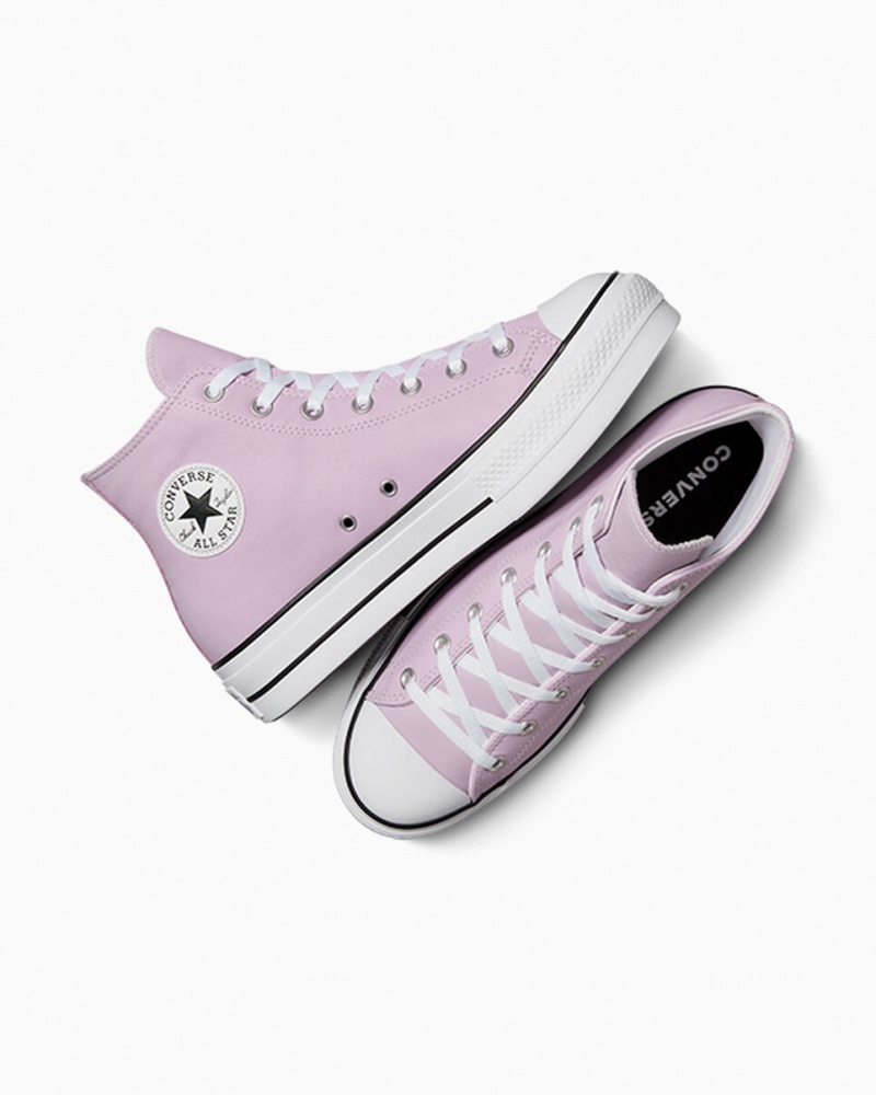 Converse Chuck Taylor All Star Lift Plateforme Excess Materials Blanche Noir  | XEP-6268184