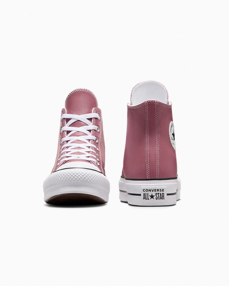 Converse Chuck Taylor All Star Lift Plateforme Excess Materials Rose Blanche Noir  | RMB-5027308