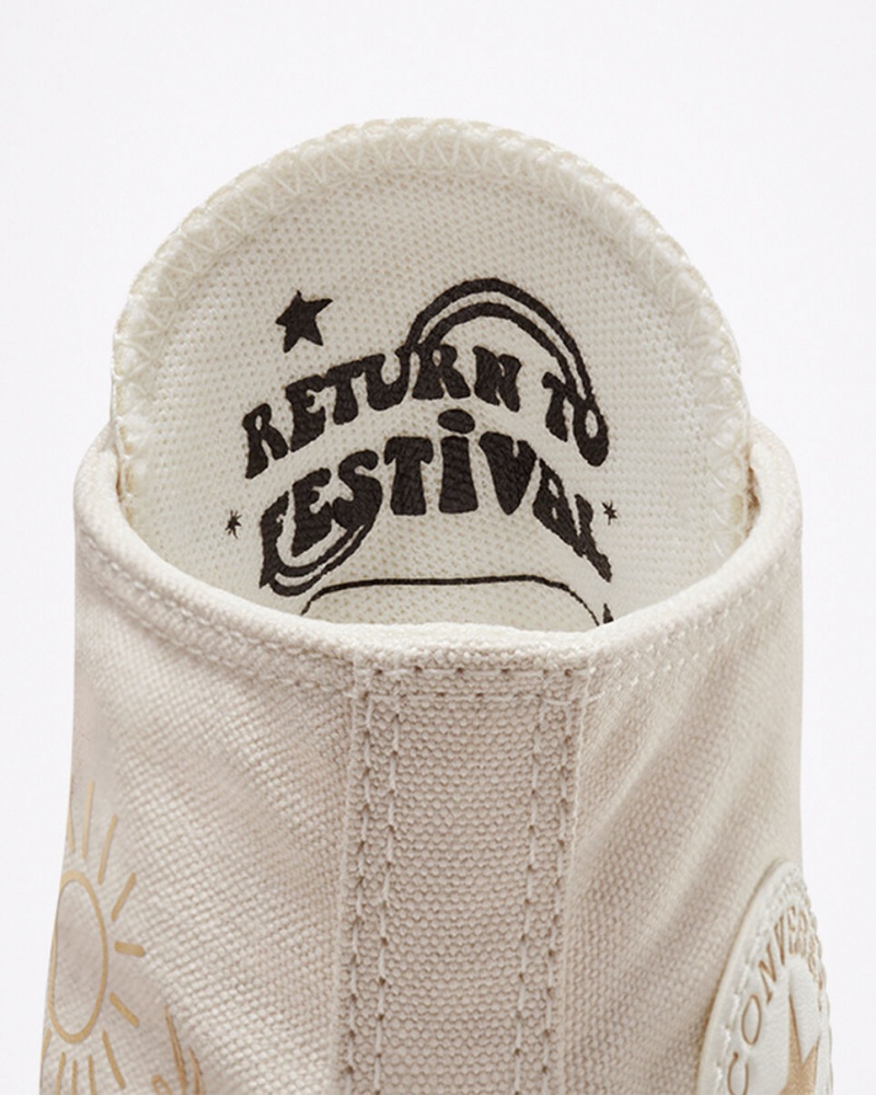 Converse Chuck Taylor All Star Lift Plateforme Golden Elements Sable Doré Clair  | IIW-4353859