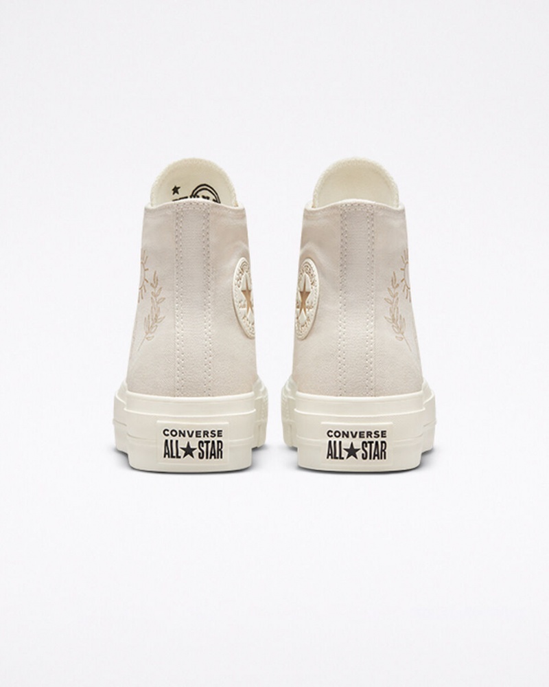 Converse Chuck Taylor All Star Lift Plateforme Golden Elements Sable Doré Clair  | IIW-4353859