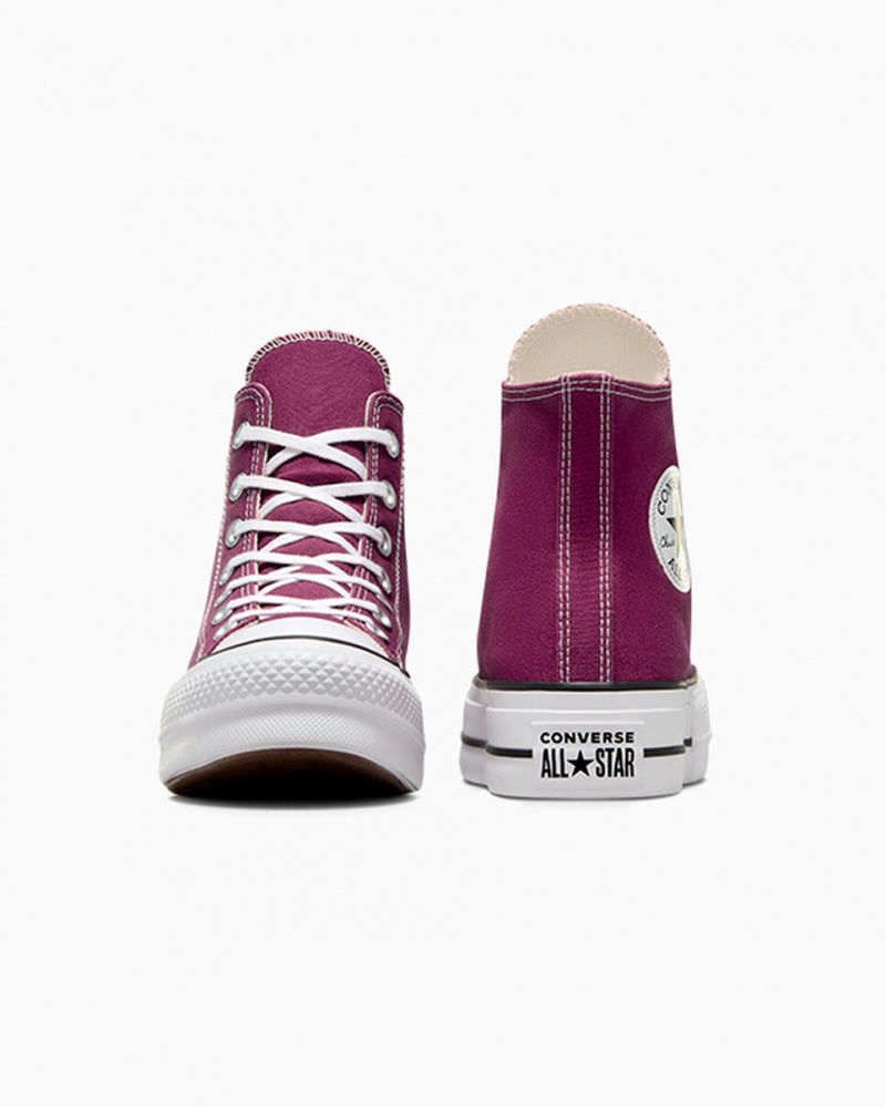 Converse Chuck Taylor All Star Lift Plateforme Seasonal Color Blanche Noir  | EXY-9182071