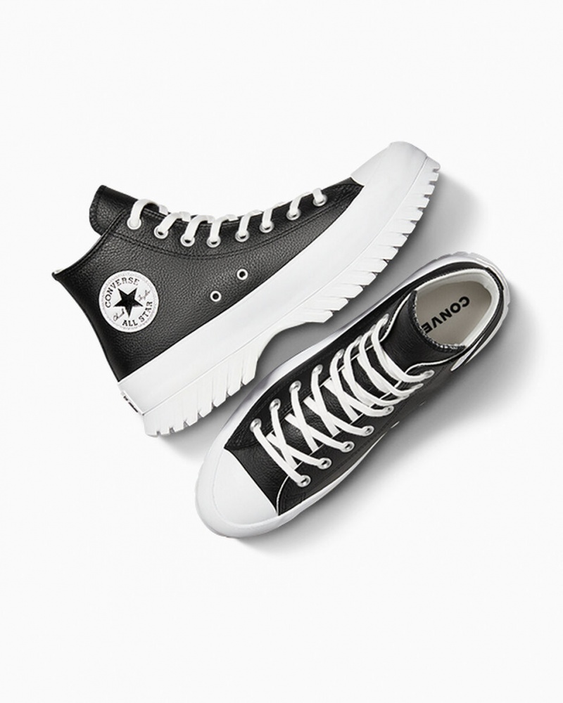 Converse Chuck Taylor All Star Lugged 2.0 Cuir Noir Blanche  | CGM-2231700