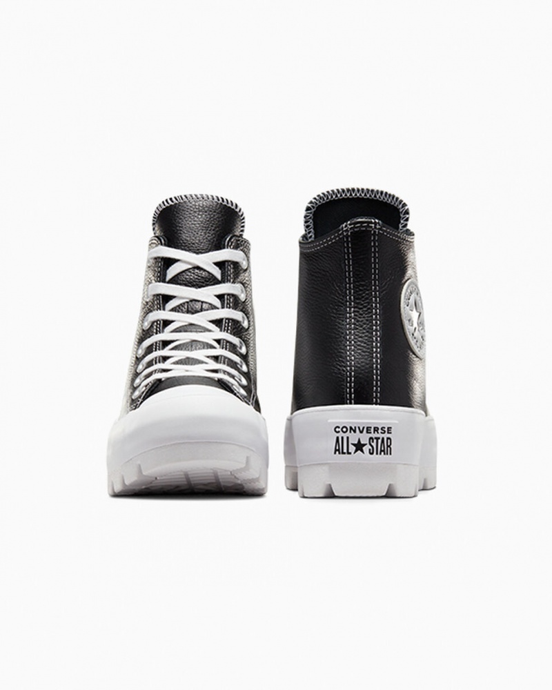 Converse Chuck Taylor All Star Lugged Cuir Noir Blanche Blanche  | XKX-0870172