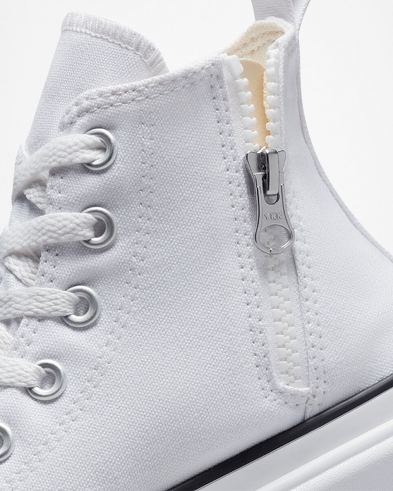 Converse Chuck Taylor All Star Lugged Lift Plateforme Tela Blanche Blanche Noir  | CJL-8856725