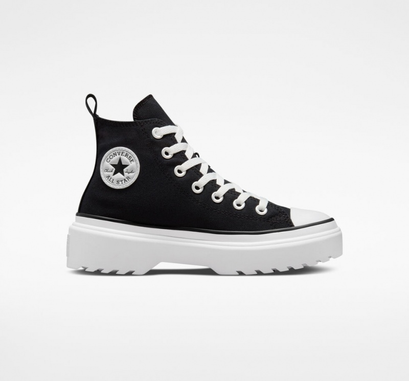 Converse Chuck Taylor All Star Lugged Lift Plateforme Tela Noir Noir Blanche  | VUZ-3799584