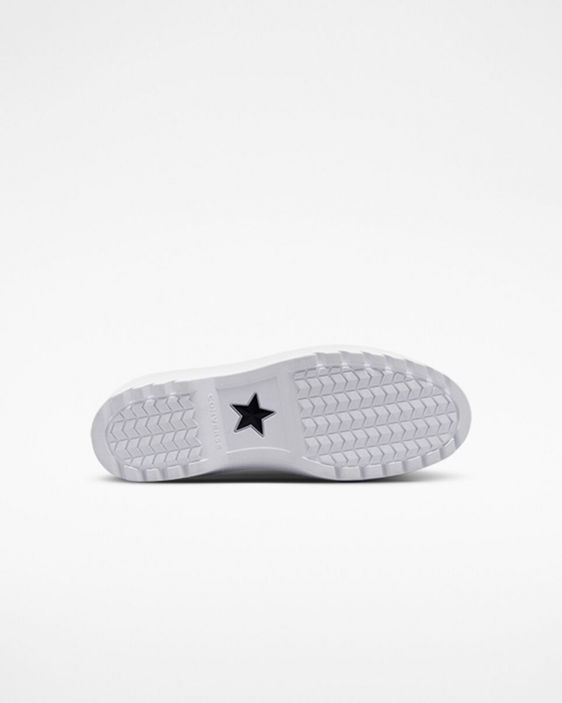 Converse Chuck Taylor All Star Lugged Lift Plateforme Tela Blanche Blanche Noir  | CJL-8856725