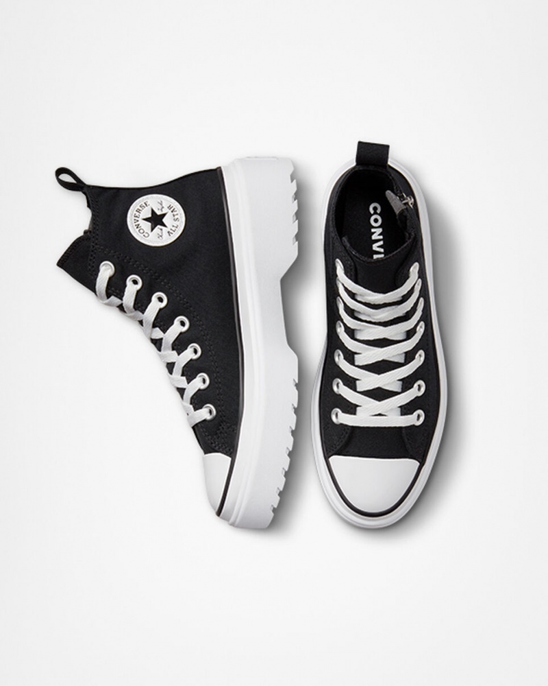 Converse Chuck Taylor All Star Lugged Lift Plateforme Tela Noir Noir Blanche  | VUZ-3799584