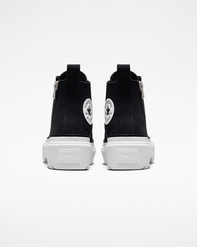 Converse Chuck Taylor All Star Lugged Lift Plateforme Tela Noir Noir Blanche  | VUZ-3799584