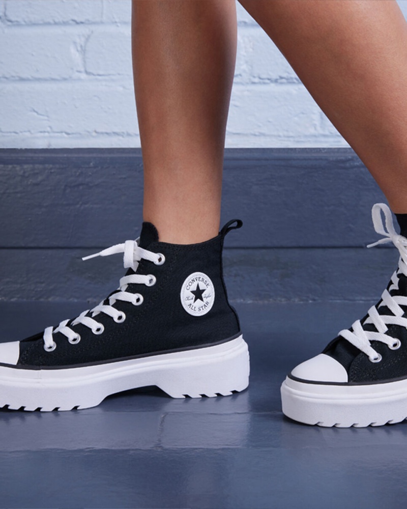 Converse Chuck Taylor All Star Lugged Lift Plateforme Tela Noir Noir Blanche  | VUZ-3799584