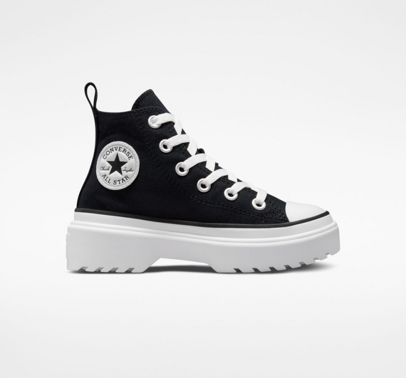 Converse Chuck Taylor All Star Lugged Lift Plateforme Tela Noir Noir Blanche  | FMQ-6251523