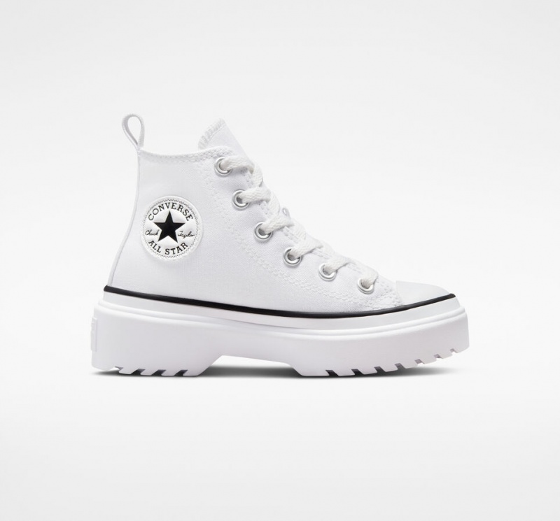 Converse Chuck Taylor All Star Lugged Lift Plateforme Tela Blanche Blanche Noir  | ROD-4959646