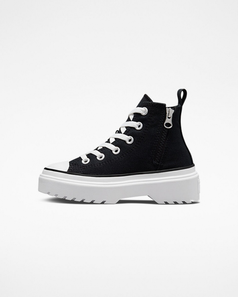 Converse Chuck Taylor All Star Lugged Lift Plateforme Tela Noir Noir Blanche  | FMQ-6251523