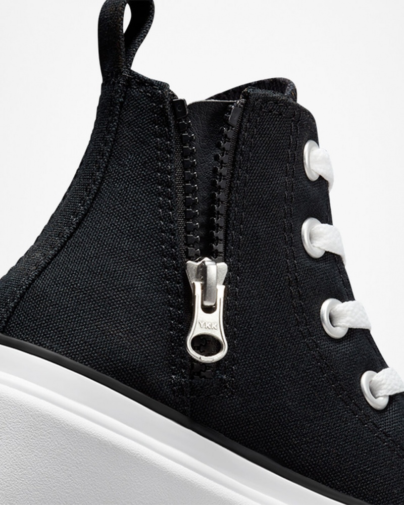 Converse Chuck Taylor All Star Lugged Lift Plateforme Tela Noir Noir Blanche  | FMQ-6251523