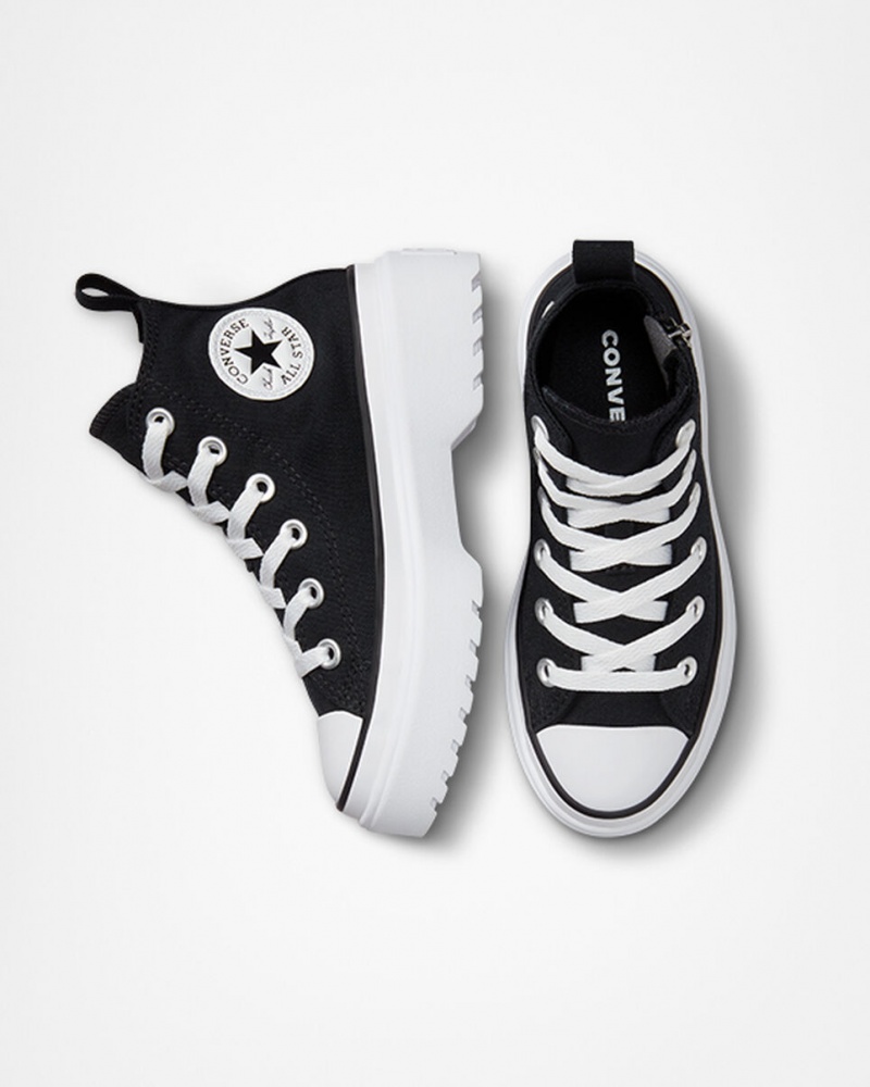 Converse Chuck Taylor All Star Lugged Lift Plateforme Tela Noir Noir Blanche  | FMQ-6251523