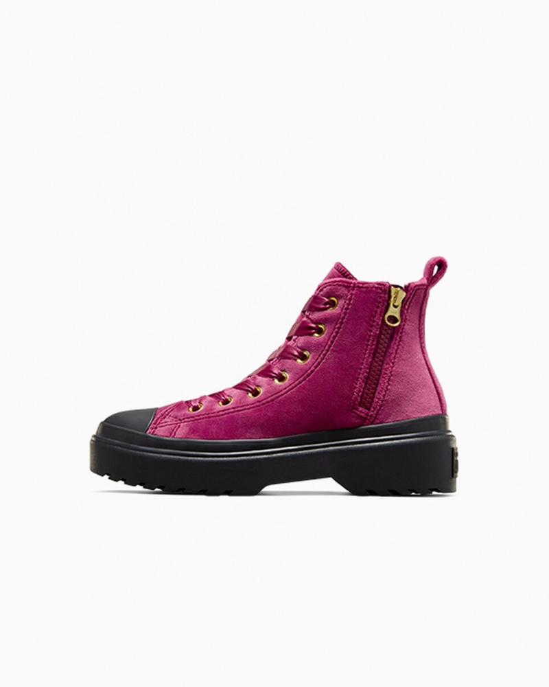 Converse Chuck Taylor All Star Lugged Lift Plateforme Velvet Noir Noir  | ZYE-2457847