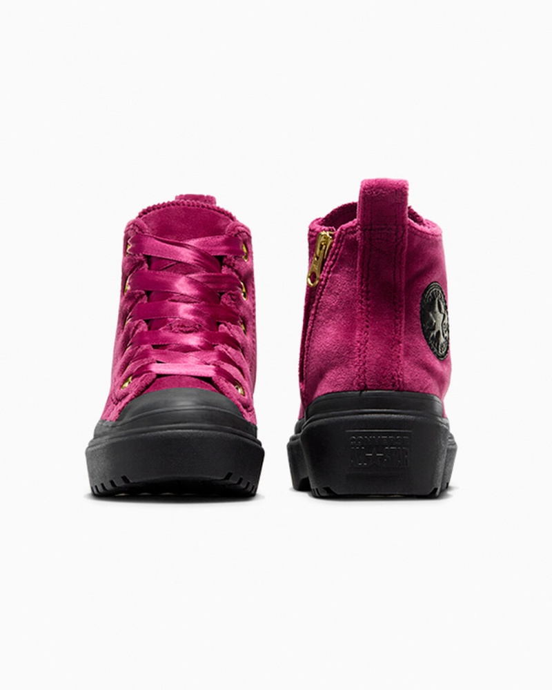 Converse Chuck Taylor All Star Lugged Lift Plateforme Velvet Noir Noir  | VFU-0858411