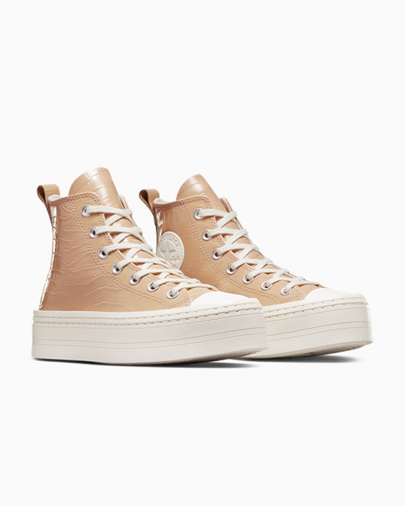 Converse Chuck Taylor All Star Modern Lift Plateforme Embossed Epic Dune / Epic Dune / Egret  | DWO-6098334