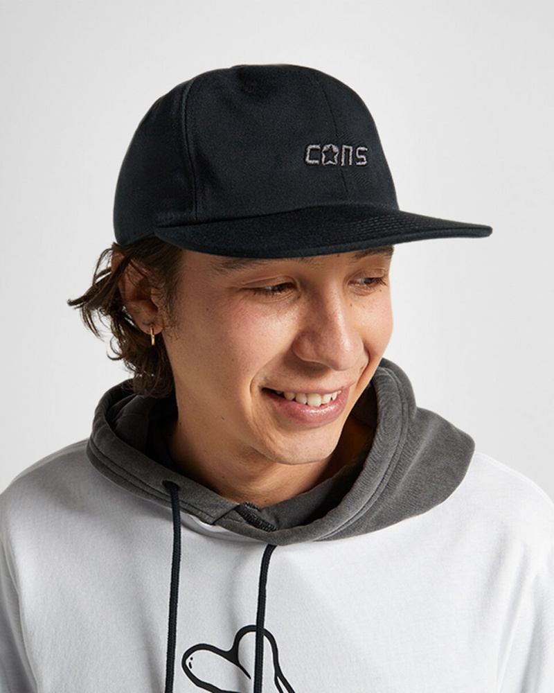 Converse CONS Six Panel Baseball Hat Noir  | ZBG-4067254