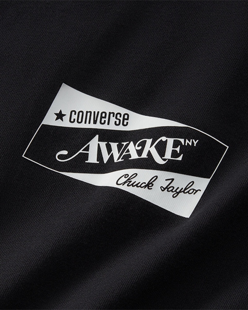 Converse Converse x Awake NY Jersey T-Shirt Noir  | TEU-8912164