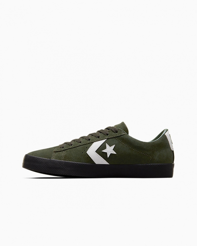 Converse CONS PL Vulc Pro Daim Vert Blanche Noir  | VUA-7102490