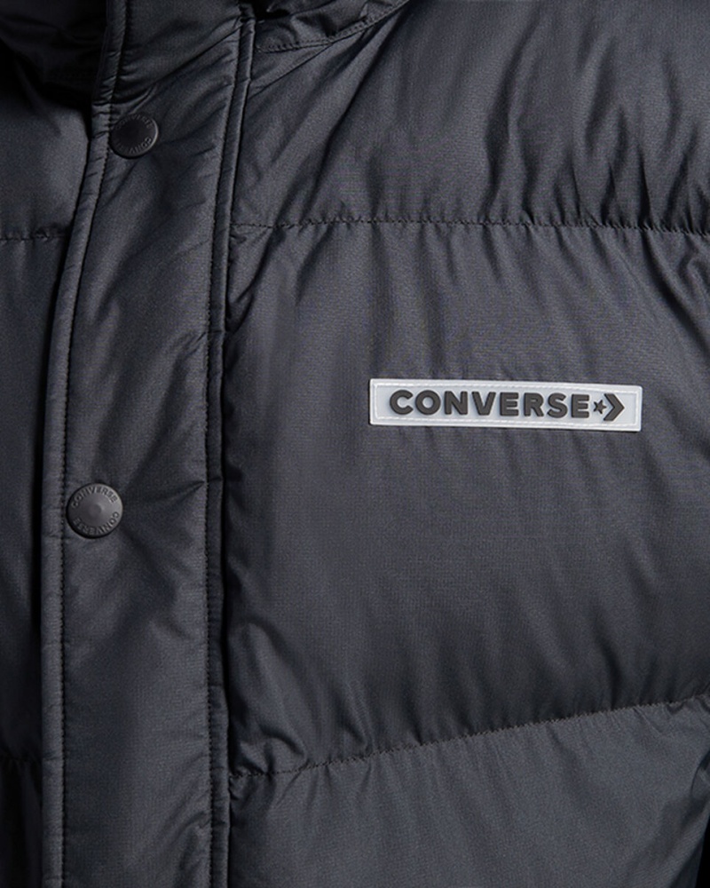 Converse Super Puffer Rembourré Jacket Noir  | ROA-2588223