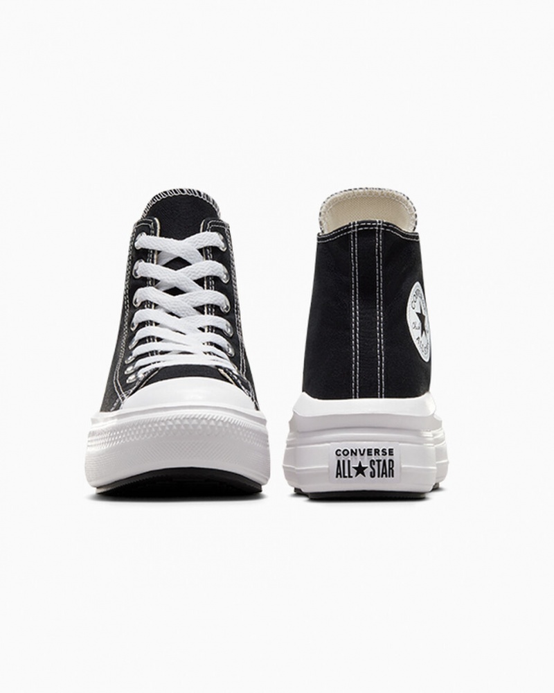 Converse Chuck Taylor All Star Move Plateforme Noir Blanche  | ZQK-5548282