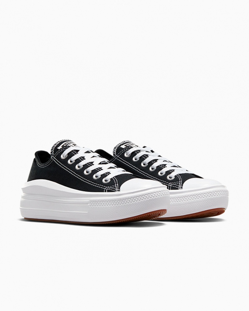 Converse Chuck Taylor All Star Move Plateforme Noir Blanche Blanche  | DXB-5219094