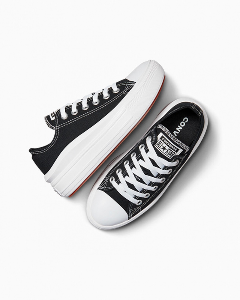 Converse Chuck Taylor All Star Move Plateforme Noir Blanche Blanche  | DXB-5219094