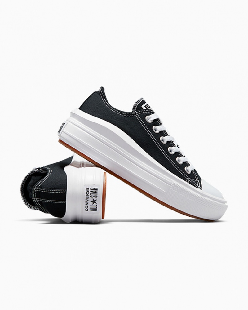 Converse Chuck Taylor All Star Move Plateforme Noir Blanche Blanche  | DXB-5219094