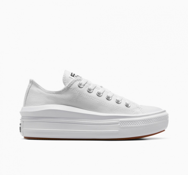 Converse Chuck Taylor All Star Move Plateforme Blanche Blanche Blanche  | EDO-5901591