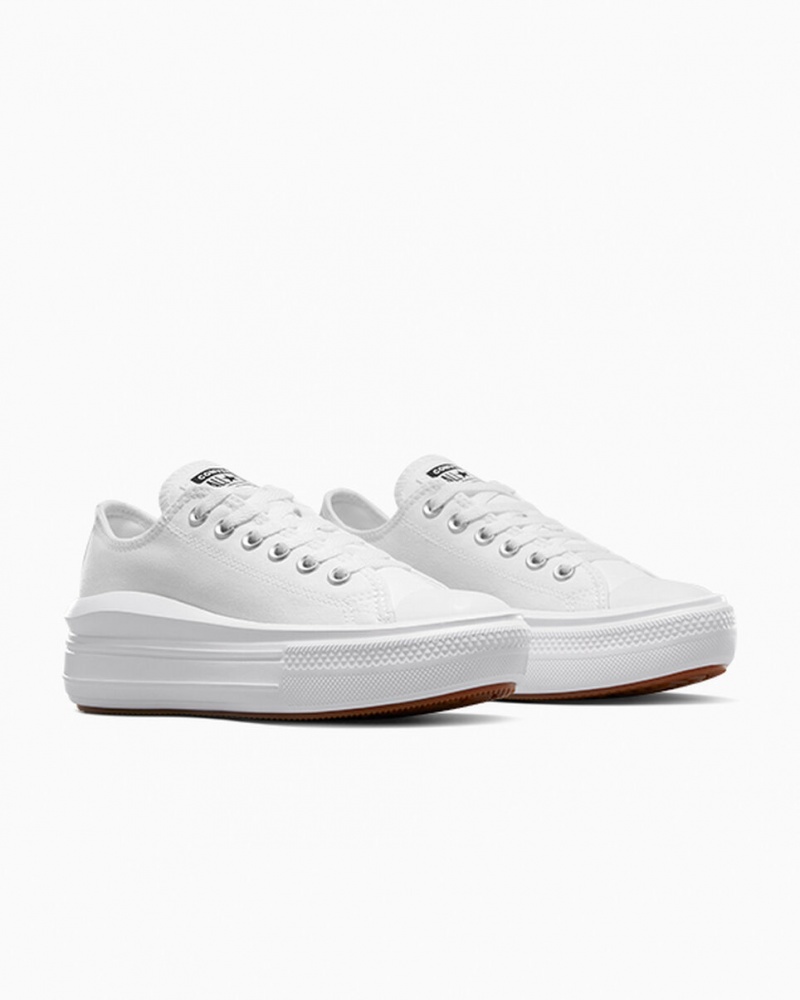 Converse Chuck Taylor All Star Move Plateforme Blanche Blanche Blanche  | EDO-5901591