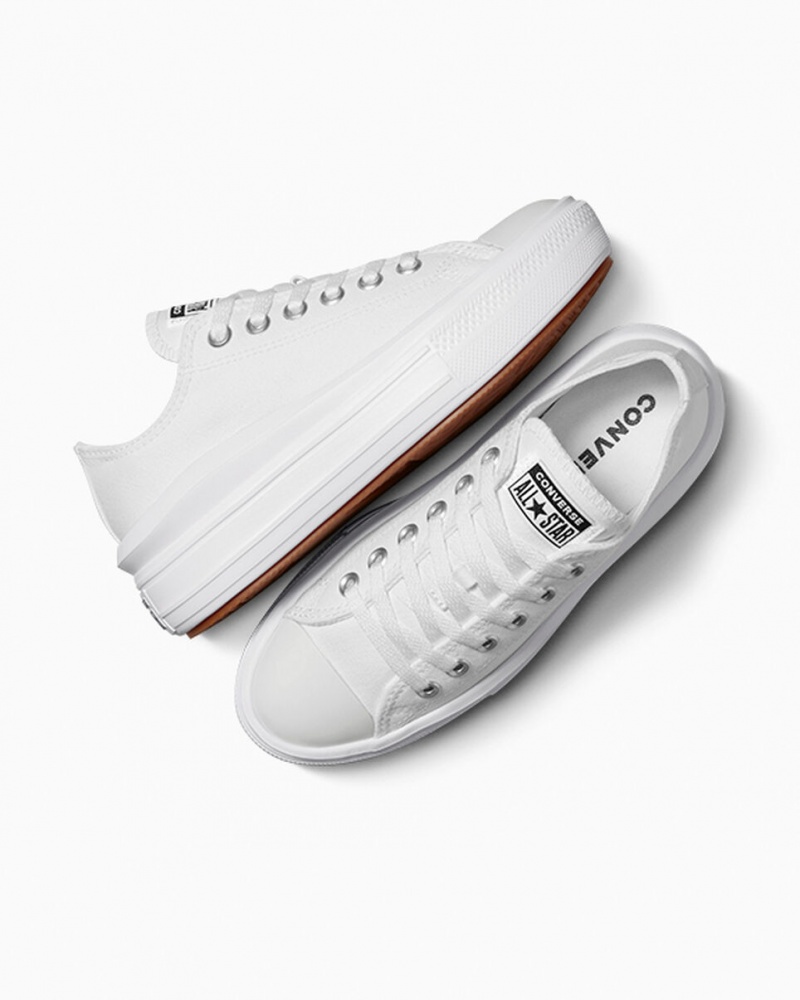 Converse Chuck Taylor All Star Move Plateforme Blanche Blanche Blanche  | EDO-5901591