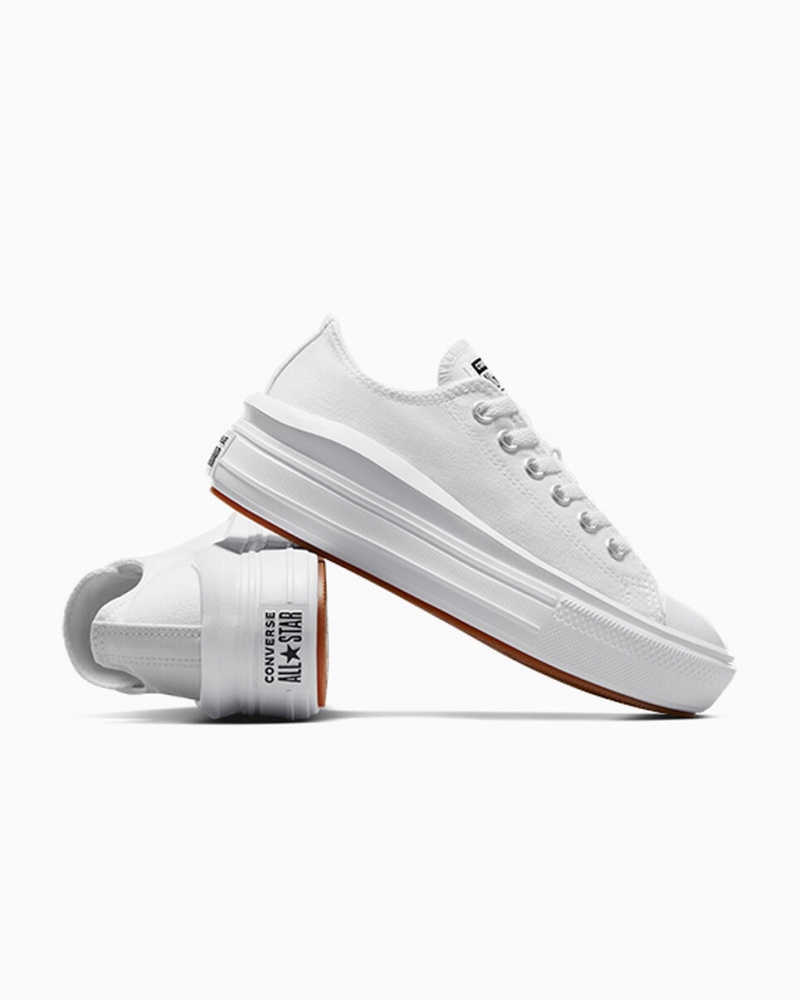 Converse Chuck Taylor All Star Move Plateforme Blanche Blanche Blanche  | EDO-5901591