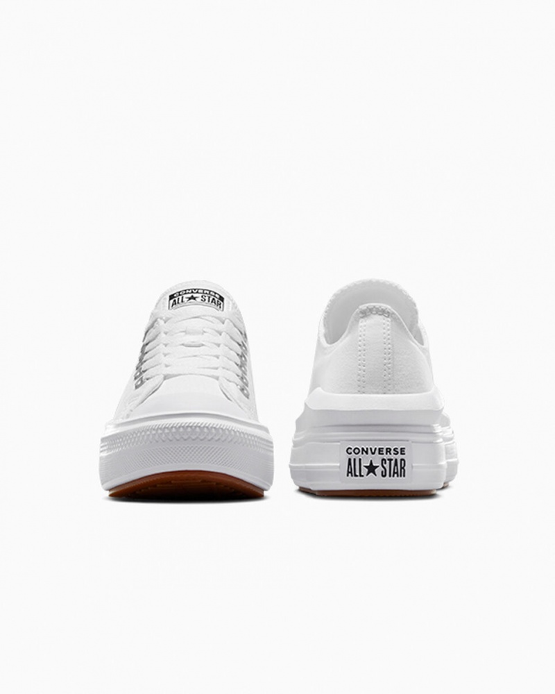 Converse Chuck Taylor All Star Move Plateforme Blanche Blanche Blanche  | EDO-5901591