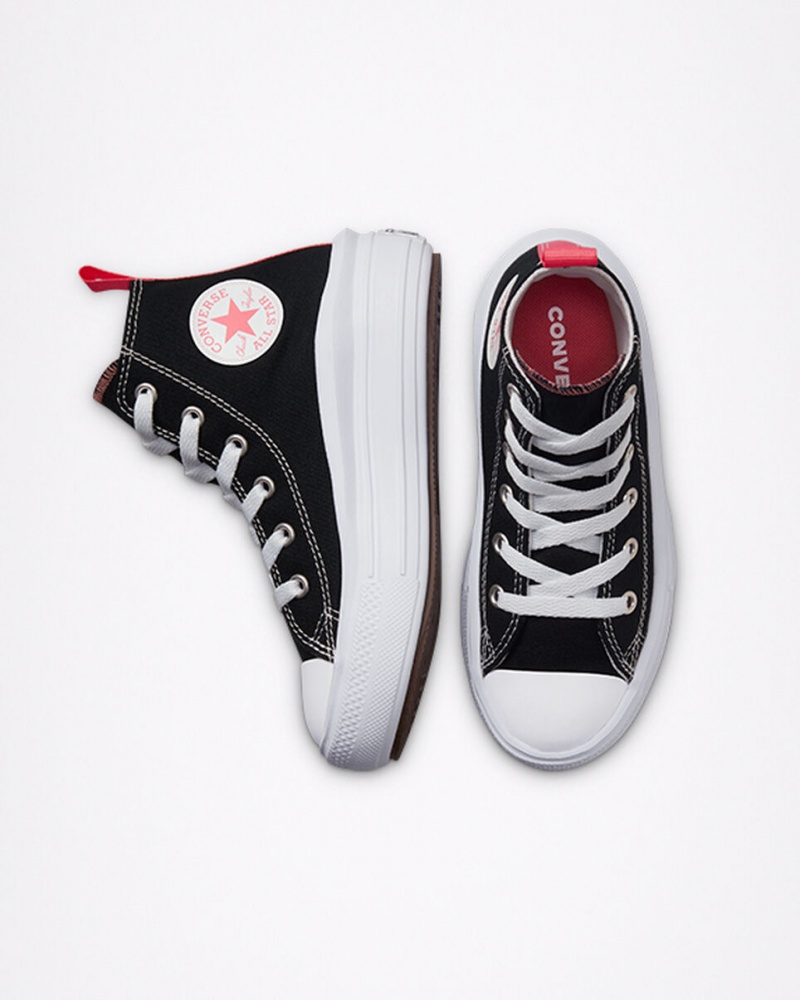 Converse Chuck Taylor All Star Move Plateforme Noir Rose Blanche  | UEH-4128813