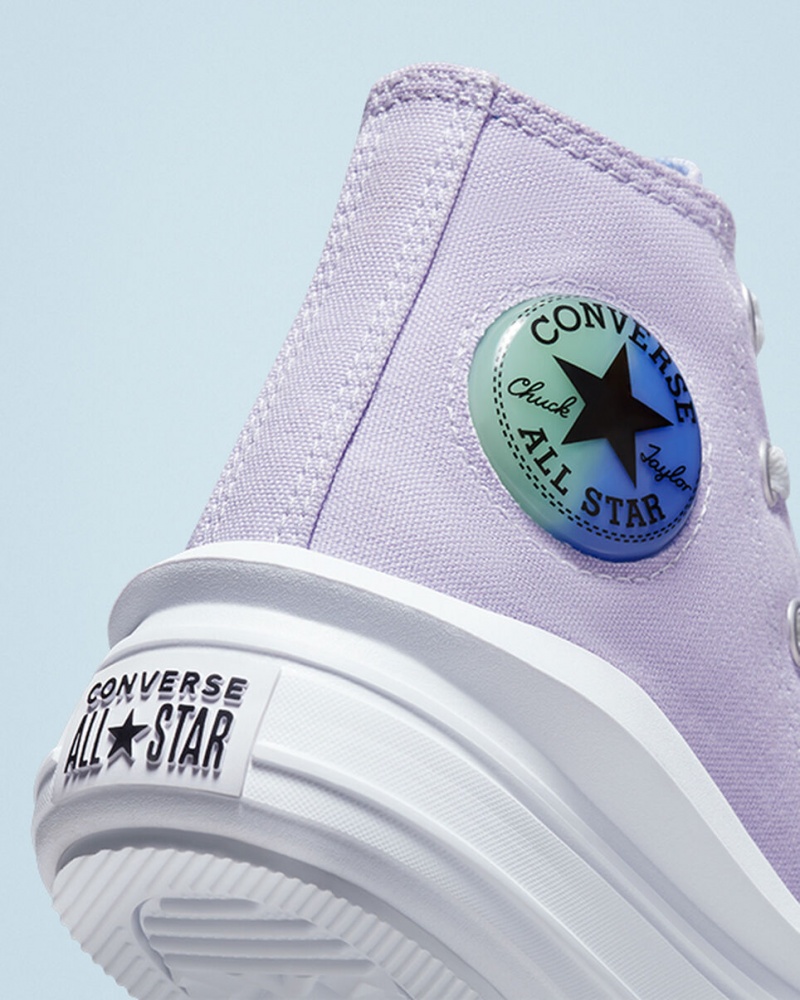 Converse Chuck Taylor All Star Move Plateforme Gel Patch Bleu Royal  | NVJ-9525465