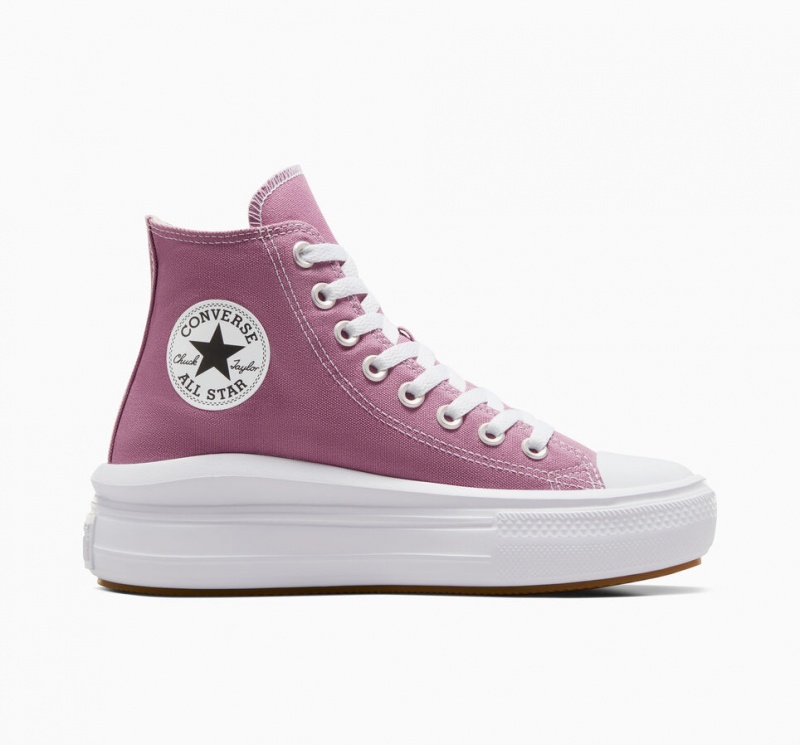 Converse Chuck Taylor All Star Move Plateforme Seasonal Color Blanche Noir  | FUU-3787661