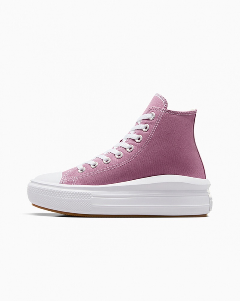 Converse Chuck Taylor All Star Move Plateforme Seasonal Color Blanche Noir  | FUU-3787661