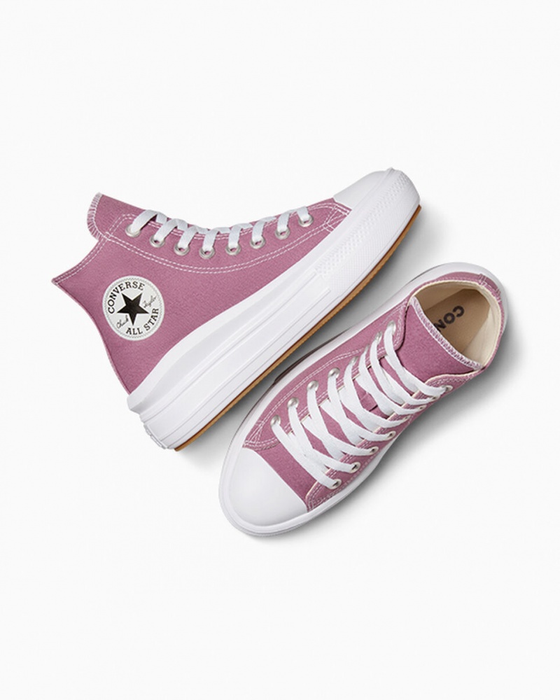 Converse Chuck Taylor All Star Move Plateforme Seasonal Color Blanche Noir  | FUU-3787661