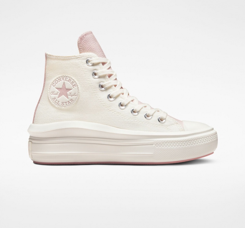 Converse Chuck Taylor All Star Move Plateforme Tonal Materials Rose  | EGZ-0622064