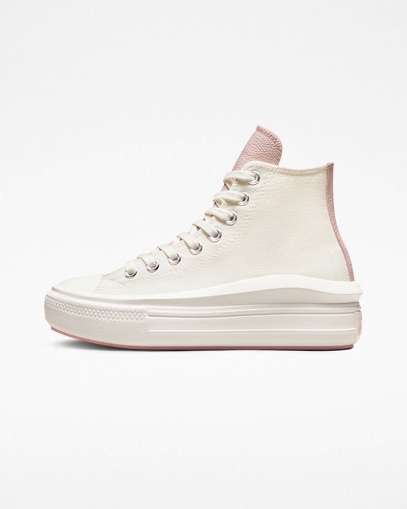 Converse Chuck Taylor All Star Move Plateforme Tonal Materials Rose  | VEJ-1561382