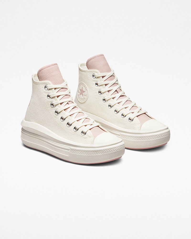 Converse Chuck Taylor All Star Move Plateforme Tonal Materials Rose  | VEJ-1561382