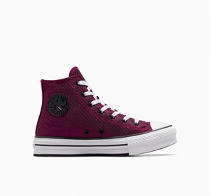 Converse Chuck Taylor All Star Plateforme Lift Sparkle Rose Blanche Noir  | QNG-9838982